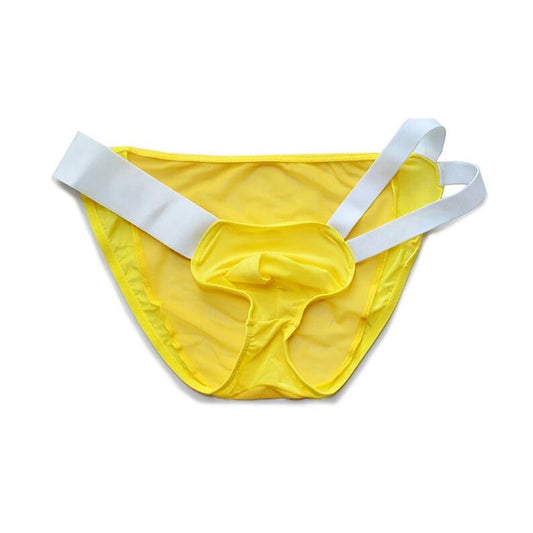 yellow DM Strap Me Up Briefs - pridevoyageshop.com - gay men’s thongs, boxers, briefs and jockstraps