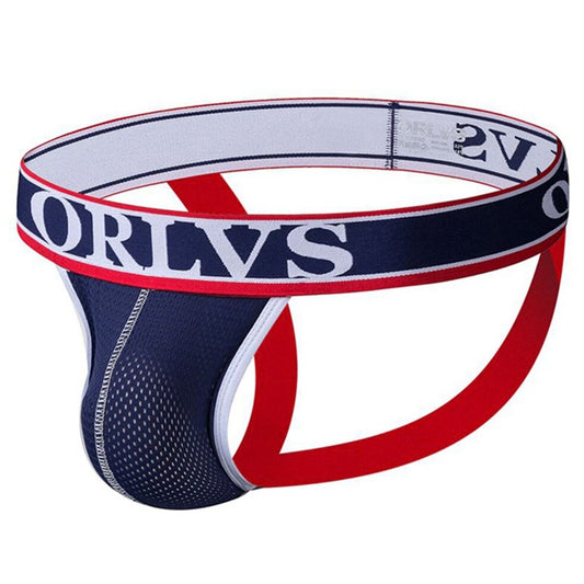 blue and red Gay Jockstraps: Wrestling Jockstrap & Gay Athletic Supporter- pridevoyageshop.com - gay men’s underwear and swimwear