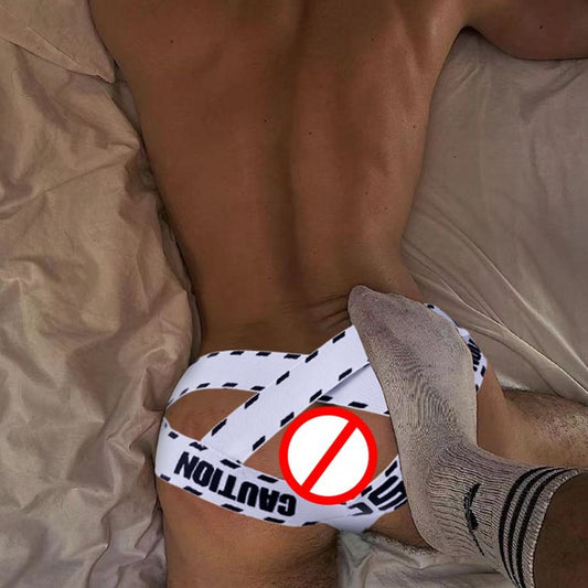 a sexy man in white OBSO Men's G-String Jockstrap Underwear - pridevoyageshop.com - gay men’s underwear and swimwear