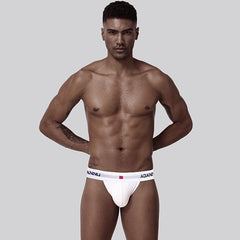 hot guy in white Classic Cotton Jockstraps for Men & Jock Straps for Gay Men