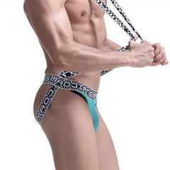 hot gay man in Sky blue Gay Jockstraps: Mesh Jockstrap & Jockstrap Fetish- pridevoyageshop.com - gay men’s underwear and swimwear