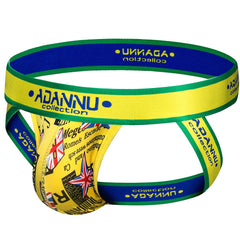 yellow Gay Jockstraps: Pattern Print Jockstrap & sexy jock straps- pridevoyageshop.com - gay men’s underwear and swimwear