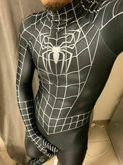 SuperHero Bodysuit: Black Spiderman Costume for Erotic Gay Cosplay- pridevoyageshop.com - gay men’s harness, lingerie and fetish wear