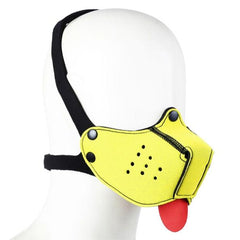 yellow Loyal Puppy Hood - pridevoyageshop.com - gay men’s puppy play gear, lingerie, fishnet and fetish wear