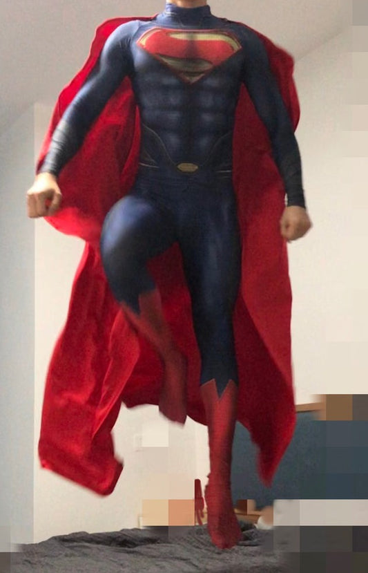 SuperHero Bodysuit: Superman Costume for Erotic Gay Cosplay- pridevoyageshop.com - gay men’s harness, lingerie and fetish wear