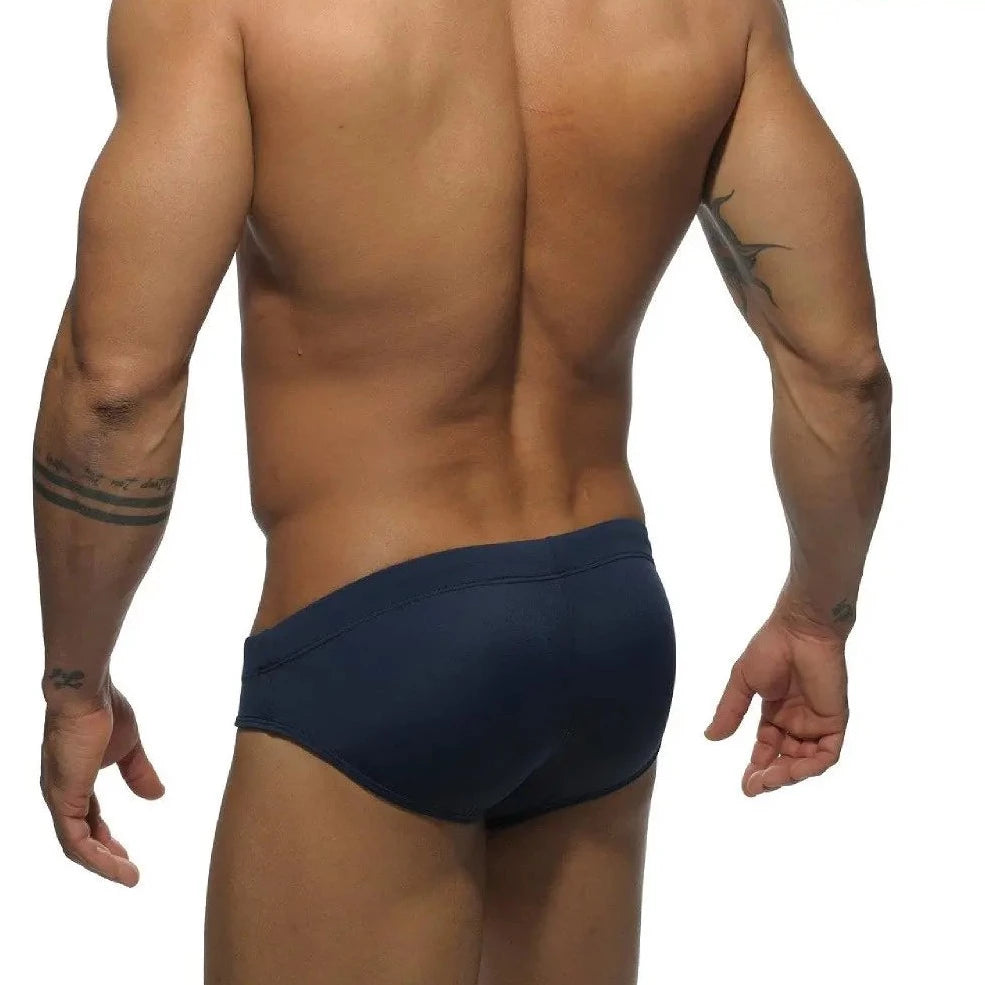 Red + Black Gay Men's Racing Swim Briefs - pridevoyageshop.com - gay men’s underwear and swimwear