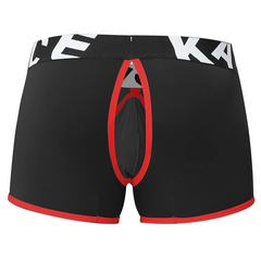 Black Bareback Boxer Briefs - Removable Pouch & Backless - pridevoyageshop.com - gay men’s thongs, boxers, briefs and jockstraps