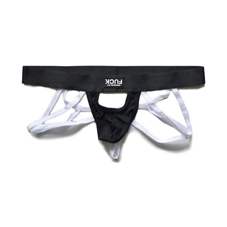 Black DM Men’s Fuck Multi-Strap Jockstrap - pridevoyageshop.com - gay men’s thongs, boxers, briefs and jockstraps