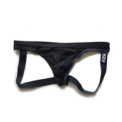 Black DM Men’s Lace Fuck Jockstrap - pridevoyageshop.com - gay men’s thongs, boxers, briefs and jockstraps