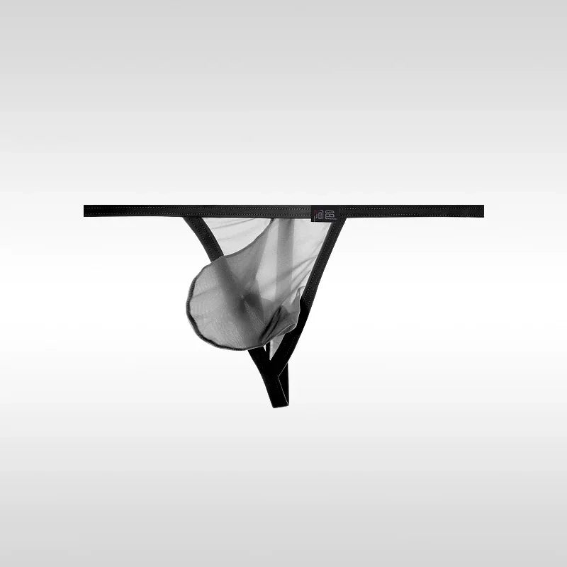 Black Men's Bare & Brazen Sheer Thong - pridevoyageshop.com - gay men’s thongs, boxers, briefs and jockstraps