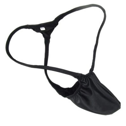 Black Men’s Metallic Dazzle Thong - pridevoyageshop.com - gay men’s thongs, boxers, briefs and jockstraps
