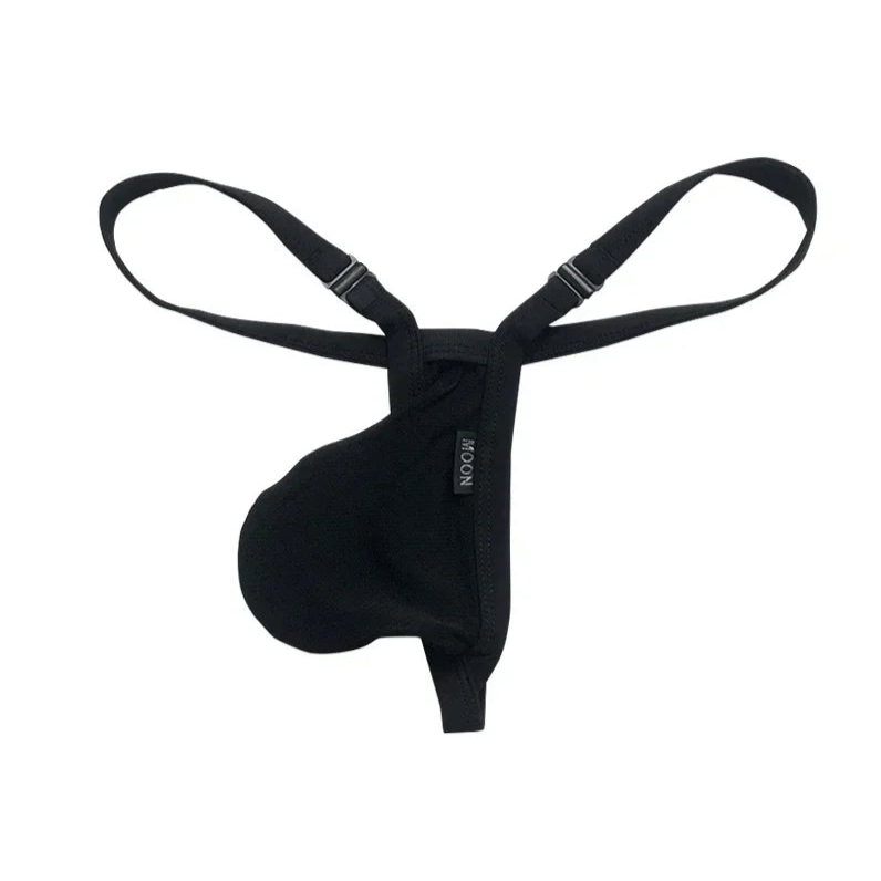 Black Men’s Strapped Desire Thong - pridevoyageshop.com - gay men’s thongs, boxers, briefs and jockstraps