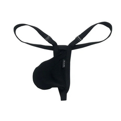 Black Men’s Strapped Desire Thong - pridevoyageshop.com - gay men’s thongs, boxers, briefs and jockstraps