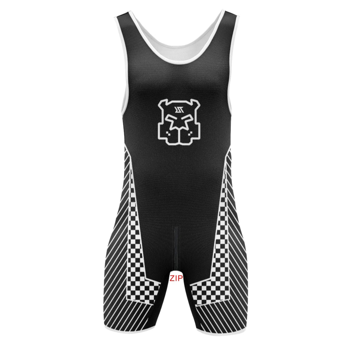 Black Race Alpha Wrestling Singlet – Zipper Edition from Pridevoyageshop