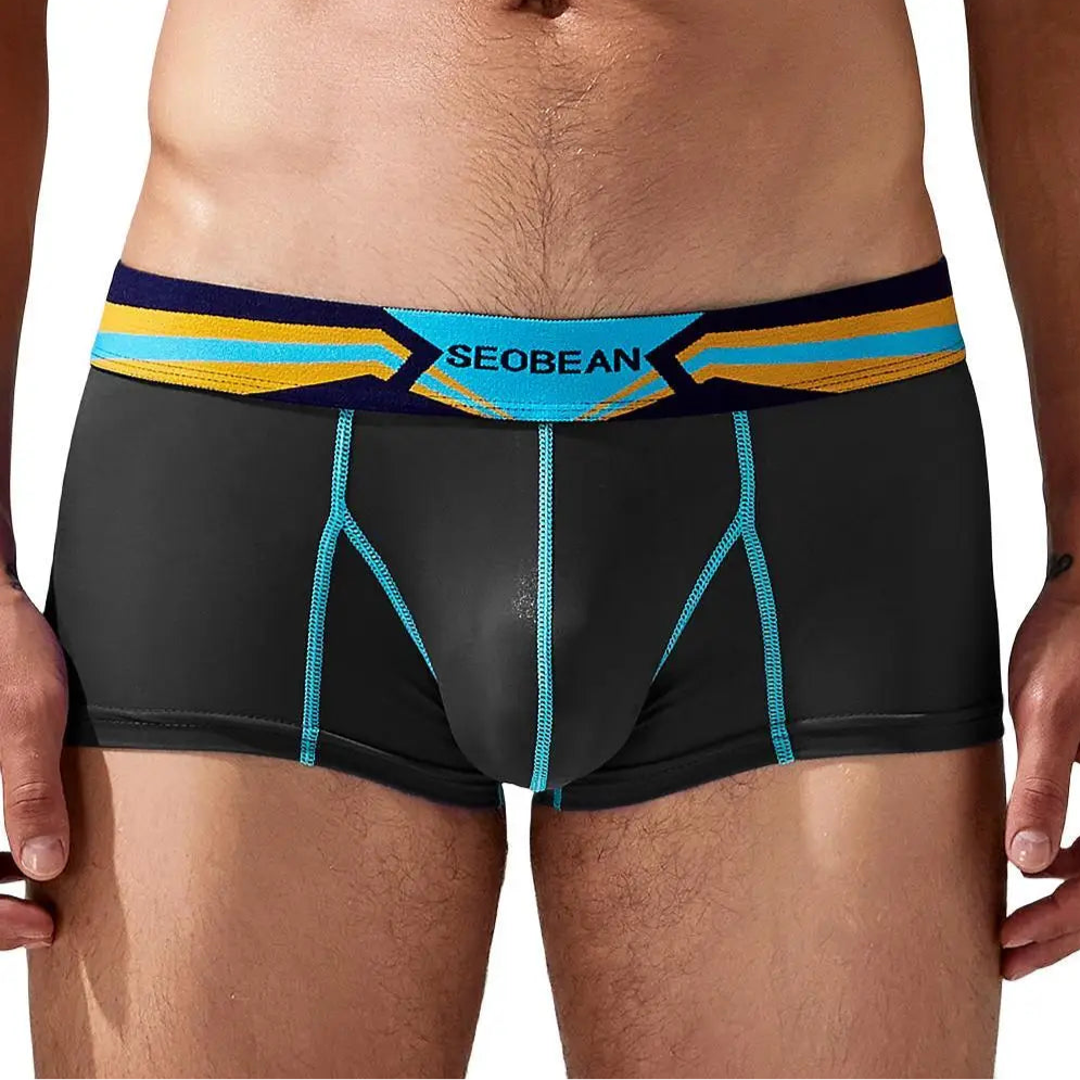 Black SEOBEAN Spectrum Boxer Briefs - pridevoyageshop.com - gay men’s thongs, boxers, briefs and jockstraps