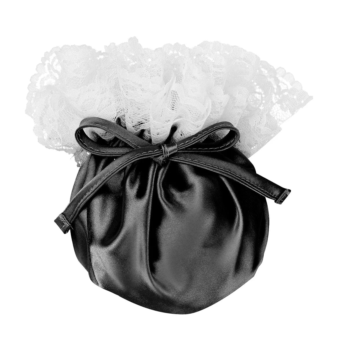 Black Sissy Dainty Lace Trim Dick Wrap - pridevoyageshop.com - gay men’s thongs, boxers, briefs and jockstraps