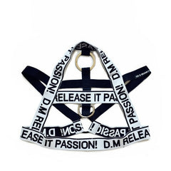 white DM Passion Chest Harness | Gay Harness- pridevoyageshop.com - gay men’s harness, lingerie and fetish wear