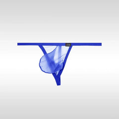 Blue Men's Bare & Brazen Sheer Thong - pridevoyageshop.com - gay men’s thongs, boxers, briefs and jockstraps