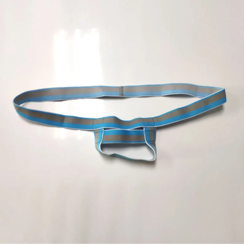 Blue Men’s Big Dick Energy Cock Ring Bandage Bare Thong - pridevoyageshop.com - gay men’s thongs, boxers, briefs and jockstraps