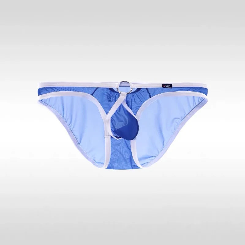 Blue Men’s O-Ring Sheer Cock Sling - pridevoyageshop.com - gay men’s thongs, boxers, briefs and jockstraps