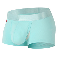 Blue Men’s Peek-a-Bulge Mesh Pouch Boxers - pridevoyageshop.com - gay men’s thongs, boxers, briefs and jockstraps
