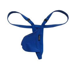 Blue Men’s Strapped Desire Thong - pridevoyageshop.com - gay men’s thongs, boxers, briefs and jockstraps