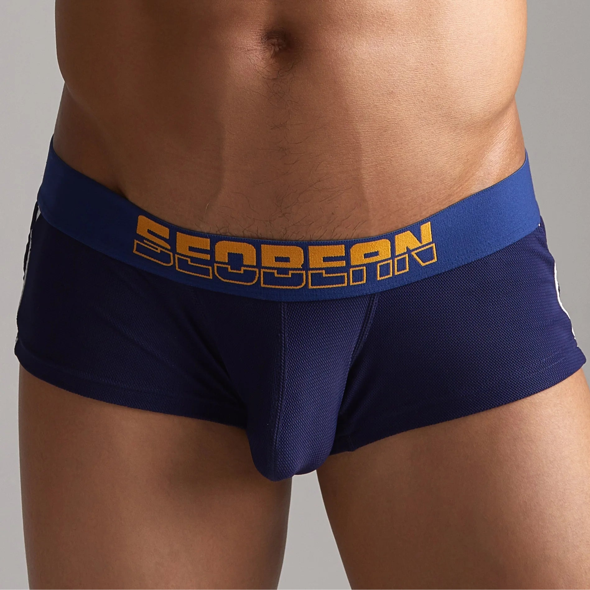 Blue SOBEAN Soft Cage Boxer Briefs - pridevoyageshop.com - gay men’s thongs, boxers, briefs and jockstraps