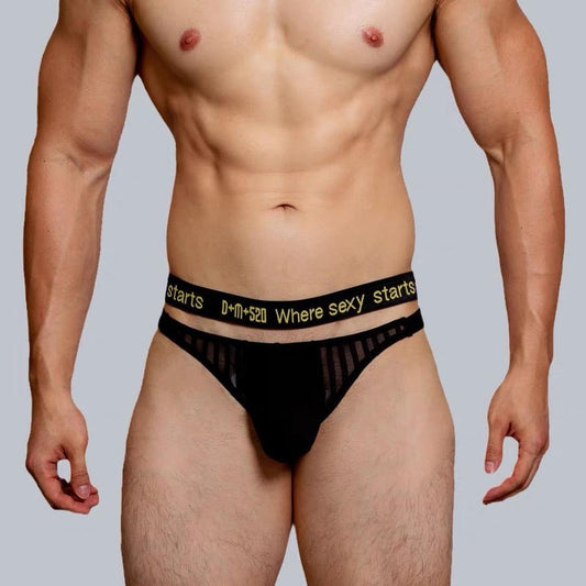 a hot man in black DM Starting to Get Sexy Briefs - pridevoyageshop.com - gay men’s thongs, boxers, briefs and jockstraps