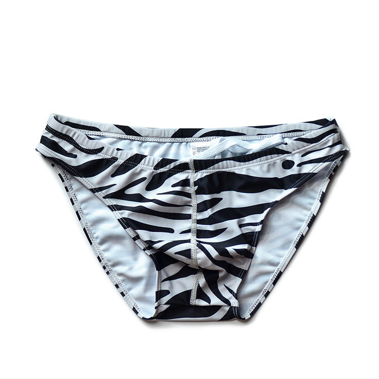 Classic Zebra Men’s Savage Safari Swim Briefs - pridevoyageshop.com - gay men’s sexy swim briefs, trunks, board shorts, and bikinis
