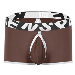 Coffee Bareback Boxer Briefs - Removable Pouch & Backless - pridevoyageshop.com - gay men’s thongs, boxers, briefs and jockstraps