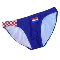 Croatia flag Men’s Flag Frenzy Swim Briefs - pridevoyageshop.com - gay men’s sexy swim briefs, trunks, board shorts, and bikinis