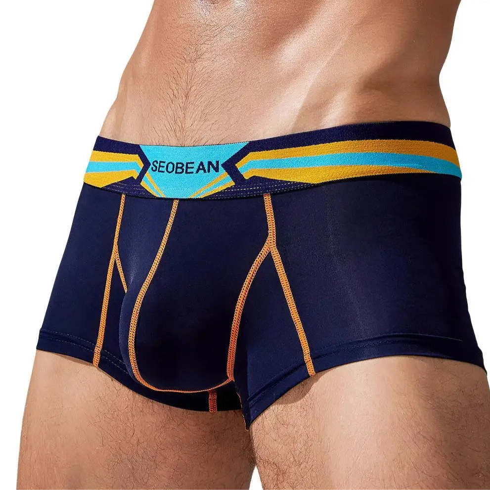 Dark blue SEOBEAN Spectrum Boxer Briefs - pridevoyageshop.com - gay men’s thongs, boxers, briefs and jockstraps