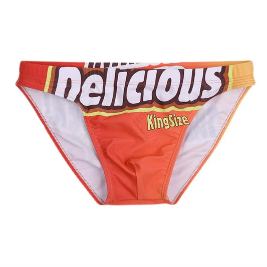 Delicious King Size Men’s Candy Crushin’ Swim Briefs - pridevoyageshop.com - gay men’s sexy swim briefs, trunks, board shorts, and bikinis