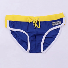 Desmiit Men’s Colorblock Speed Bulge Swim Briefs - pridevoyageshop.com - gay men’s sexy swim briefs, trunks, board shorts, and bikinis
