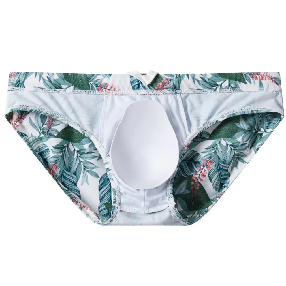 Details of Jungle of flowers Men’s Jungle Jock Hunter Swim Briefs with Removable Pad - pridevoyageshop.com - gay men’s sexy swim briefs, trunks, board shorts, and bikinis