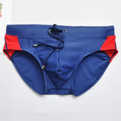 Details of Men’s Backdoor Varsity Swim Briefs - pridevoyageshop.com - gay men’s sexy swim briefs, trunks, board shorts, and bikinis