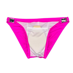 Details of Men’s Climax Buckle Bulge Swim Briefs - pridevoyageshop.com - gay men’s sexy swim briefs, trunks, board shorts, and bikinis

