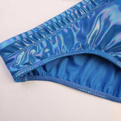 Details of Men’s Slippery When Wet Swim Briefs with Pad - pridevoyageshop.com - gay men’s sexy swim briefs, trunks, board shorts, and bikinis