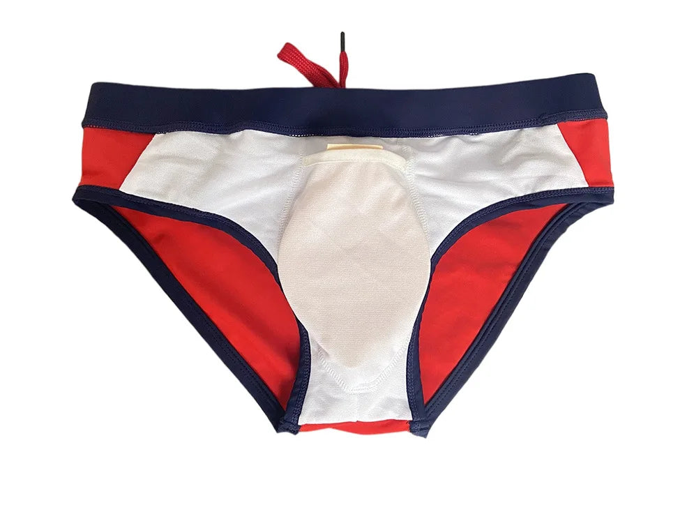 Details of Men’s Star-Spangled Swim Briefs - pridevoyageshop.com - gay men’s sexy swim briefs, trunks, board shorts, and bikinis