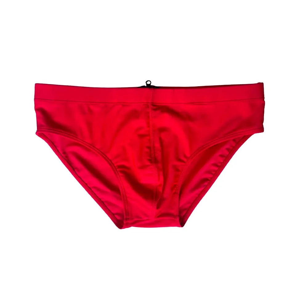 Details of Men's Unzip Me Daddy Swim Briefs with pad - pridevoyageshop.com - gay men’s sexy swim briefs, trunks, board shorts, and bikinis