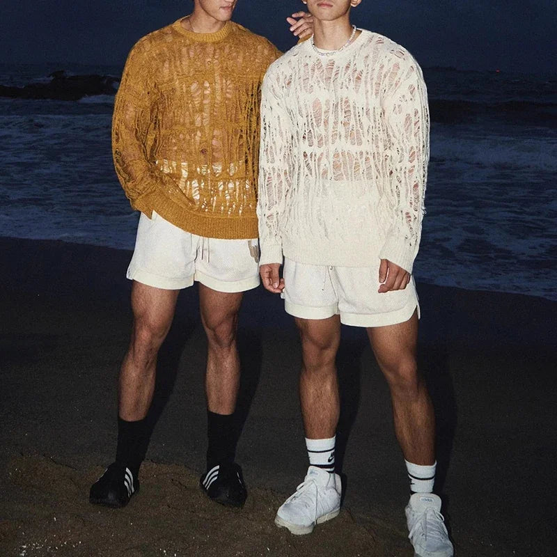 Fire Island Breeze Shred Sweater - pridevoyageshop.com - gay men's fashion, clubwear, party outfit