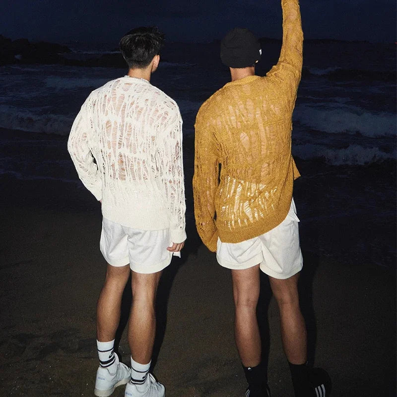 Fire Island Breeze Shred Sweater - pridevoyageshop.com - gay men's fashion, clubwear, party outfit