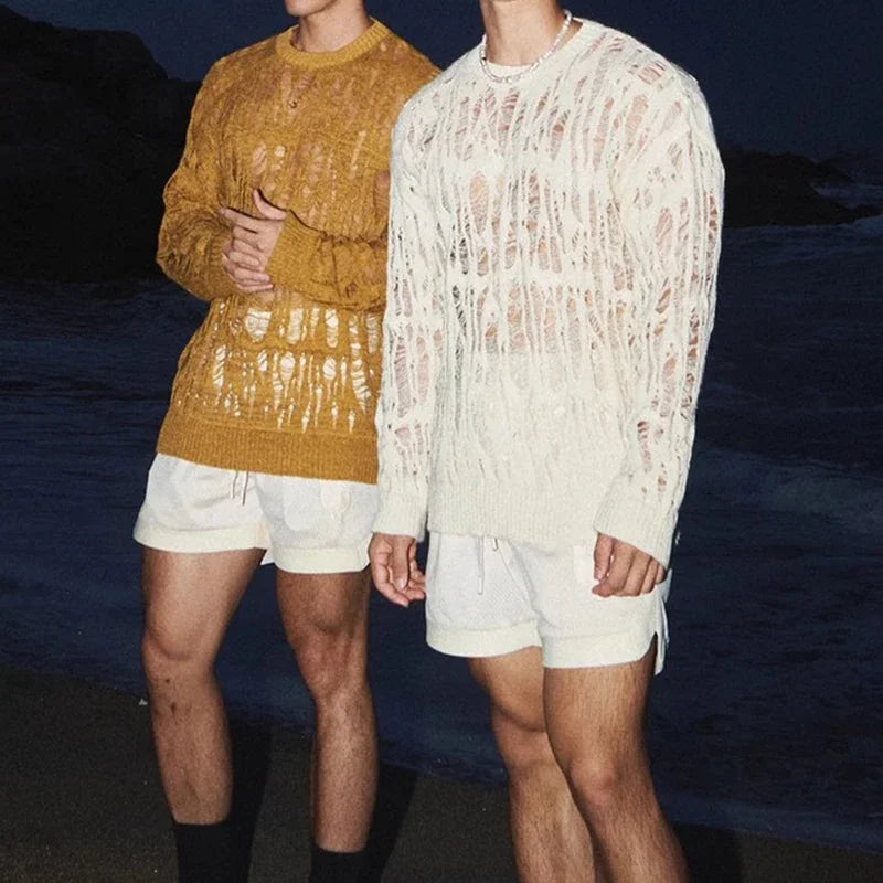 Fire Island Breeze Shred Sweater - pridevoyageshop.com - gay men's fashion, clubwear, party outfit