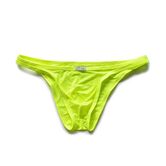 Fluorescent Green DM Men’s “Sissy Skinny” Ice Silk Brief - pridevoyageshop.com - gay men’s thongs, boxers, briefs and jockstraps