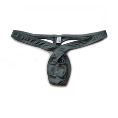 Gray DM Men’s Twist Tease Thong - pridevoyageshop.com - gay men’s thongs, boxers, briefs and jockstraps