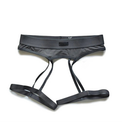 Gray Men’s D.M. Garter Belt - pridevoyageshop.com - gay men’s thongs, boxers, briefs and jockstraps