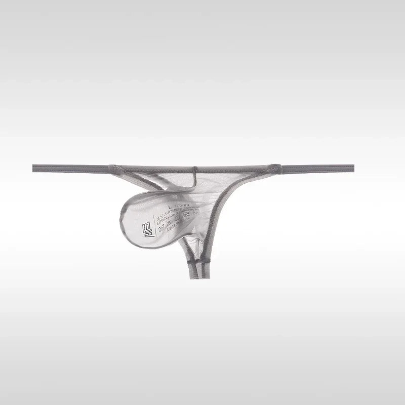 Gray Men’s Raw & Ravishing Sheer Thong - pridevoyageshop.com - gay men’s thongs, boxers, briefs and jockstraps