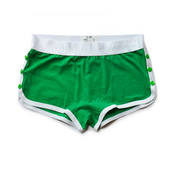 Green DM Men’s Snap-Side Cozy Boxer Shorts - pridevoyageshop.com - gay men’s thongs, boxers, briefs and jockstraps