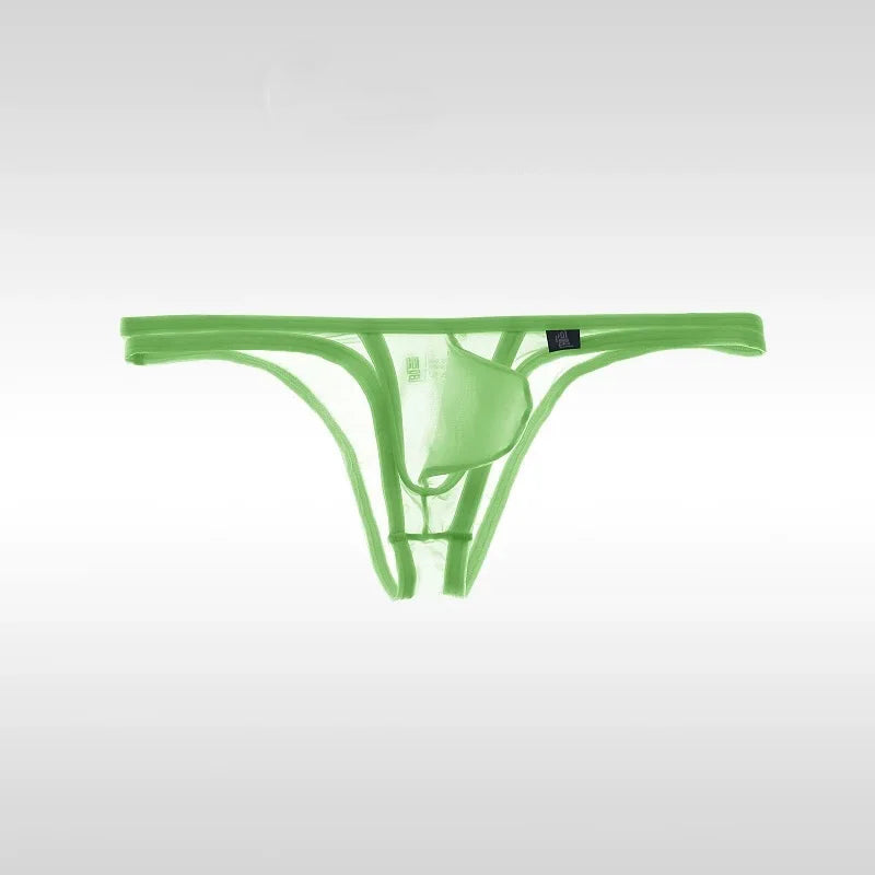 Green Men’s “Barely There” Sheer Mini Brief - pridevoyageshop.com - gay men’s thongs, boxers, briefs and jockstraps