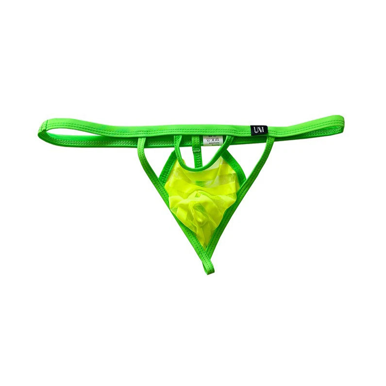 Green Men's Mesh 'n' Mischief Thongs - pridevoyageshop.com - gay men’s thongs, boxers, briefs and jockstraps